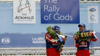 Acropole Grèce 2012 Citroën Loeb podium