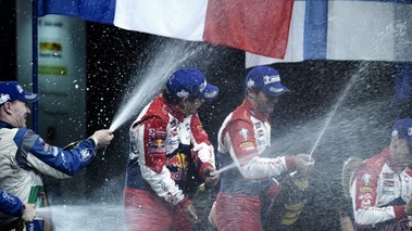 WRC France 2012 Citroën podium Loeb Elena Latvala Hirvonen