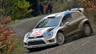 WRC Grande-Bretagne 2013 Volkswagen 3/4 avant