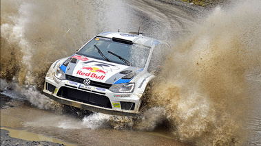 WRC Grande-Bretagne 2013 Volkswagen passage de gué