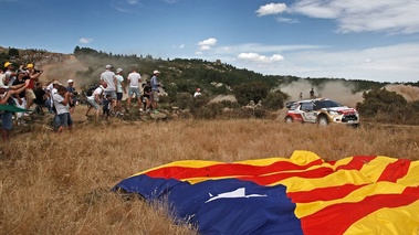 WRC Italie 2013 Citroën DS3 Sordo spectateurs