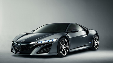 Acura NSX Concept Detroit 2013 - gris - 3/4 avant gauche