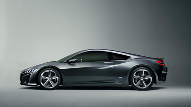 Acura NSX Concept Detroit 2013 - gris - profil gauche