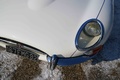 Cars & Coffee Paris - Jaguar Type E Cabriolet blanc phare avant