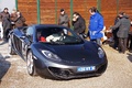 Cars & Coffee Paris - McLaren MP4-12C anthracite 3/4 avant droit