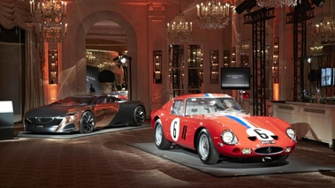 Ferrari 250 GTO rouge & Peugeot Onyx