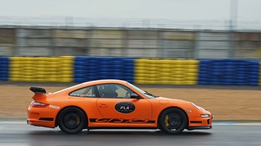 Journée FLA au Bugatti - Porsche 997 GT3 RS orange filé