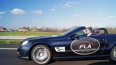 Les Etoiles de Normandie - Mercedes SL63 AMG bleu pilotes travelling