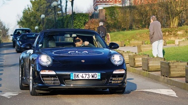 Les Etoiles de Normandie - Porsche 997 Carrera 4S MkII Cabriolet noir face avant