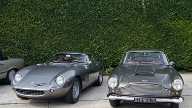 Rallye d'Automne 2012 - Aston Martin DB4 anthracite & Ferrari 275 GTB SWB anthracite