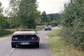 Rallye d'Automne 2012 - Aston Martin V8 Volante Vantage bleu face arrière travelling