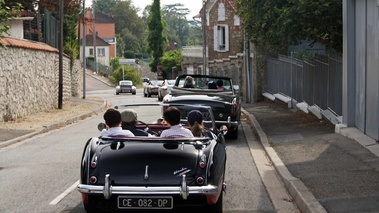 Rallye d'Automne 2012 - Austin Healey 3000 noir/rouge face arrière travelling