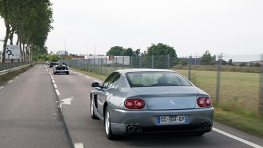 Rallye d'Automne 2012 - Ferrari 456 GT gris 3/4 arrière gauche travelling