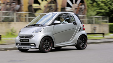 Smart Brabus 10th Anniversary - gris/titane - cabrio 3/4 avant gauche