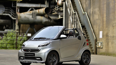 Smart Brabus 10th Anniversary - gris/titane - cabrio 3/4 avant gauche