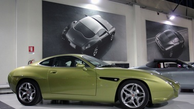 Visite de l'usine Zagato - prototype vert profil