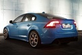 Volvo S60 Polestar - bleue - 3/4 arrière gauche