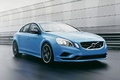 Volvo S60 Polestar - bleue - 3/4 avant droit, dynamique 1