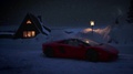 Père Noel en Lamborghini Aventador