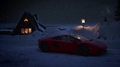 Père Noel en Lamborghini Aventador