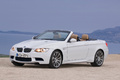 BMW M3 cabrio blanc 3/4 avant G