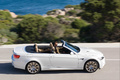 BMW M3 cabrio blanc profil