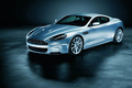 Aston Martin DBS grise 3/4 avant gauche