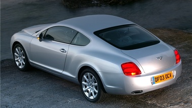 Bentley Continental GT grise 3/4 arrière