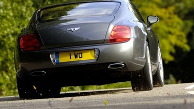 Bentley Continental GT speed grise foncée face arrière