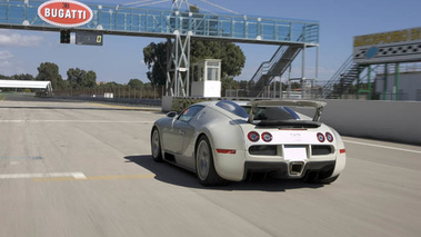 Bugatti Veyron blanche 3/4 arrière