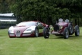 Bugatti Veyron Centenaire-rouge-Villa d'Este, aux côtés de la Type 35