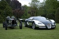 Bugatti Veyron Centenaire-verte-Villa d'Este, aux côtés de la Type 35