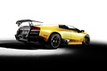 Lamborghini Murcielago LP 670-4 SV-jaune-3/4 arrière droit