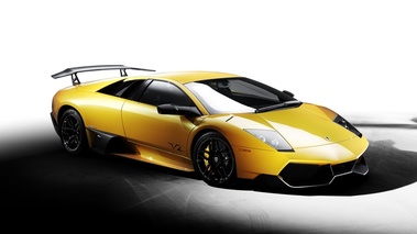 Lamborghini Murcielago LP 670-4 SV-jaune-3/4 avant droit