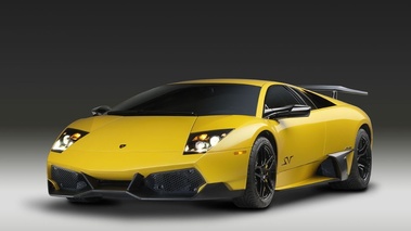 Lamborghini Murcielago LP 670-4 SV-jaune-3/4 avant gauche