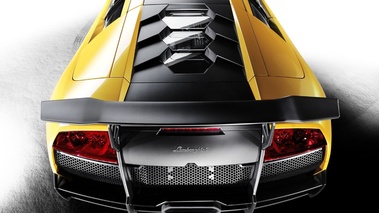 Lamborghini Murcielago LP 670-4 SV-jaune-face arrière