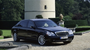 Maybach 62S noire 3/4 avant D