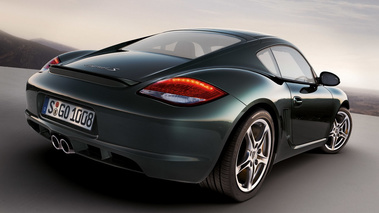 Porsche Cayman S vert 3/4 arrière D