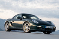 Porsche Cayman S vert 3/4 avant D