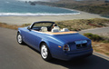 Rolls Royce Drophead Coupé bleue 3/4 arrière G