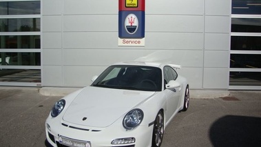 PORSCHE 997 GT3 - VENDU 2009 - Vue 3/4 avant gauche