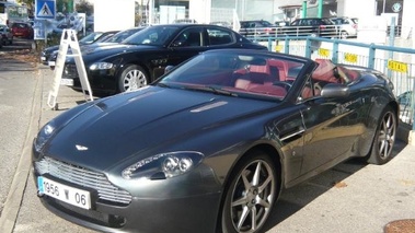 ASTON MARTIN AMV8 Roadster - VENDU 2008 - Vue 3/4 avant gauche décapoté