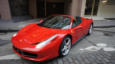 FERRARI 458 Spider - VENDU 2012 - 3/4 avant gauche